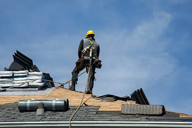 Professional Storm Damage Roof Repair technician working in Boonville, NC